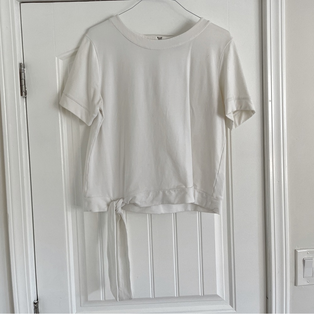 Halogen Large White shirt with front tie